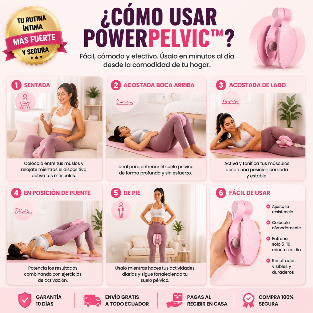 PowerPelvic™ — Vuelve a moverte, reír y vivir sin limitaciones