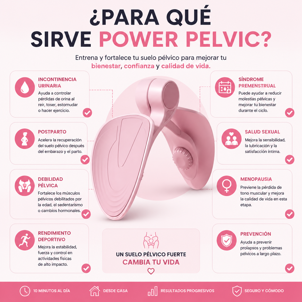 PowerPelvic™ — Vuelve a moverte, reír y vivir sin limitaciones