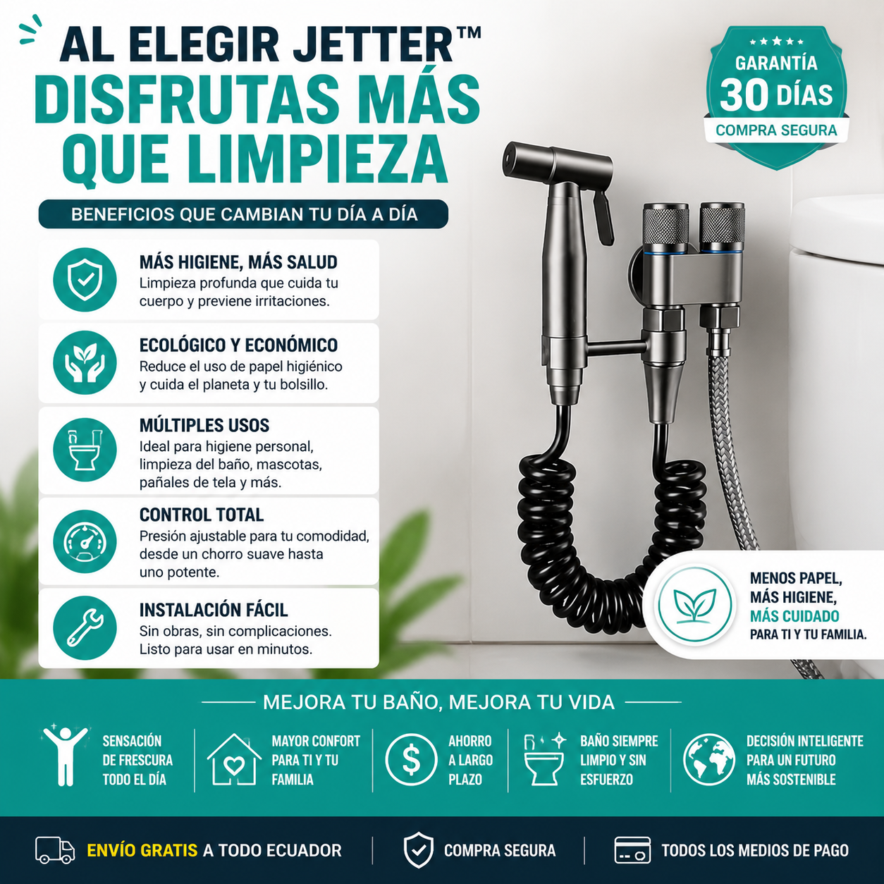 Jetter™:"Lo que tu baño necesitaba y nunca te dijeron."