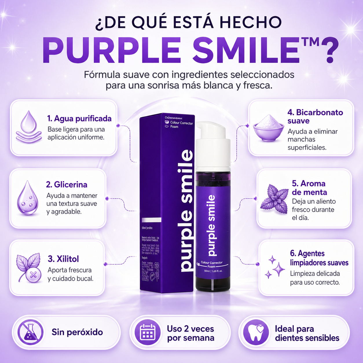 Purple Smile™ — "Tu sonrisa, tu mejor presentación."