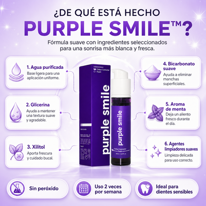 Purple Smile™ — "Tu sonrisa, tu mejor presentación."